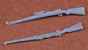 Kar98k ライフル銃セットII (ライフルスリングモールド無し) (Zf41 ライフルスコープ付き・無し x 各2入) (プラモデル)
