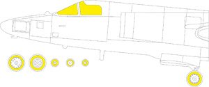 U-2R 「Tフェース」両面塗装マスクシール (ホビーボス用) (プラモデル)