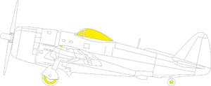 P-47D-30 「Tフェース」両面塗装マスクシール (ミニアート用) (プラモデル)