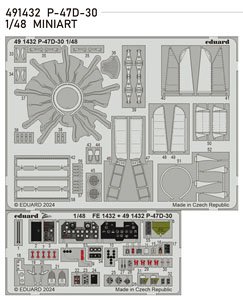 Photo-Etched Pats for P-47D-30 (for Miniart) (Plastic model)