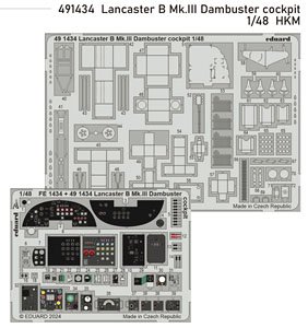 Cockpitt Photo-Etched Pats for Lancaster B.Mk.III Dambuster (for HKM) (Plastic model)