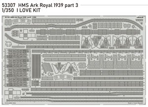 Photo-Etched Pats for HMS Ark Royal 1939 Part.III (for ilovekit) (Plastic model)