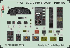 PBM-5A 「スペース」 内装3Dデカール w/エッチングパーツセット (アカデミー用) (プラモデル)