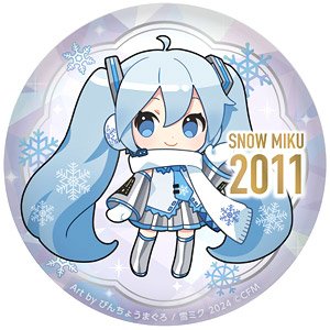 Snow MIKU2024 Puni Puni Can Badge 15th Memorial Visual 2011 Ver. (Anime Toy)