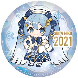 Snow MIKU2024 Puni Puni Can Badge 15th Memorial Visual 2021 Ver. (Anime Toy)