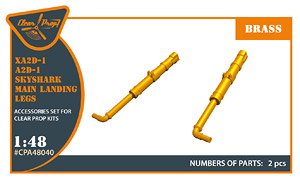 A2D-1 Skyshark main landing legs (for Clear Prop !) (Plastic model)