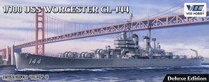 米海軍 軽巡洋艦 USS ウースター CL-144 「デラックス版」 (プラモデル)