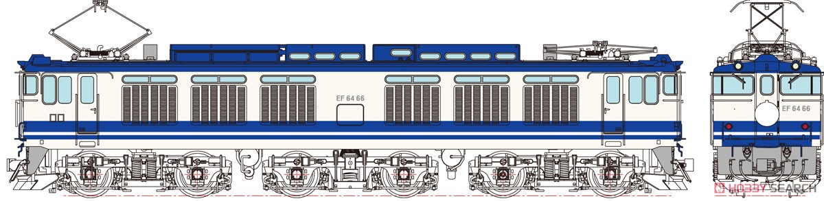 16番(HO) EF64 66 ユーロライナー色 (塗装済み完成品) (鉄道模型) その他の画像1