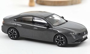 プジョー 508 GT ハイブリッド 2023 Selenium グレー (ミニカー)