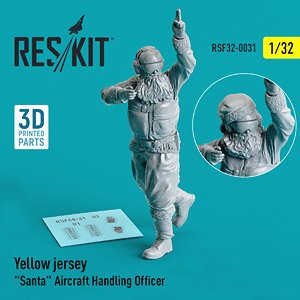 YELLOW JERSEY `SANTA` AIRCRAFT HANDLING OFFICER (1 PCS) (3D PRINTED) (Plastic model)
