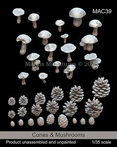 Cones & Mushrooms (Plastic model)