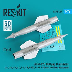 AGM-12C BULLPUP B MISSILES (2 PCS) (3D PRINTED) (Plastic model)