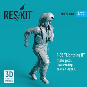 F-35 `LIGHTNING II` MALE PILOT (IN A STANDING POSITION - TYPE 1) (3D PRINTED) (Plastic model)