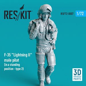 F-35 `LIGHTNING II` MALE PILOT (IN A STANDING POSITION - TYPE 2) (3D PRINTED) (Plastic model)
