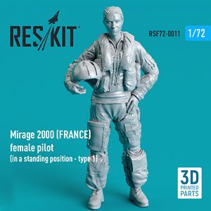 フランス空軍ミラージュ2000 女性パイロット (立姿勢タイプ1) (プラモデル)