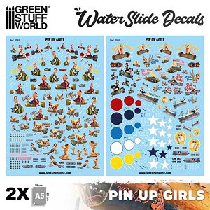 Waterslide Decals - Pin Up Girls (Decal)