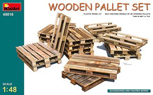WOODEN PALLET SET (Plastic model)