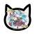 「初音ミク×招き猫」 猫型アクリルマグネット Art by らっす 黒猫 立ち右手あげ (キャラクターグッズ) 商品画像1