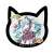 「初音ミク×招き猫」 猫型アクリルマグネット Art by らっす 黒猫 立ち左手あげ (キャラクターグッズ) 商品画像1