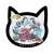 「初音ミク×招き猫」 猫型アクリルマグネット Art by らっす 黒猫 座り左手あげ (キャラクターグッズ) 商品画像1