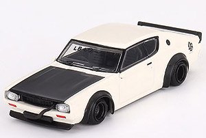Nissan スカイライン ケンメリ リバティーウォーク ホワイト(右ハンドル) [ブリスターパッケージ] (ミニカー)