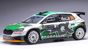 シュコダ ファビア Rally2 2023年モンテカルロラリー #24 N.Gryazin/K.Aleksandrov (ミニカー)