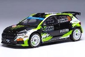 シュコダ ファビア Rally2 2023年モンテカルロラリー #23 O.Solberg/E.Edmondson (ミニカー)