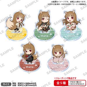 Spice and Wolf merchant meets the wise wolf Holo ga Ippai Trading Acrylic Stand (Set of 5) (Anime Toy)