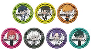 Blue Lock Trading Hologram Can Badge School Ver. (Set of 7) (Anime Toy)