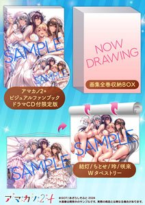 『アマカノ2+ ビジュアルファンブック ドラマCD付限定版』+画集全巻収納BOX+『A 結灯/ちとせ/玲/咲來』Wタペストリー (画集・設定資料集)