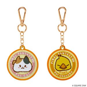 Final Fantasy XIV Wappen Key Ring Fat Cat & Fat Chocobo (Anime Toy)