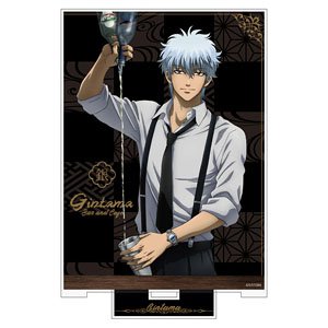 Gin Tama. Gintoki Sakata Acrylic Stand (Large) Bartender Ver. (Anime Toy)