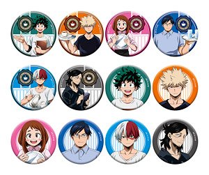 TV Animation [My Hero Academia] [Especially Illustrated] Can Badge Collection [Cafe Ver.] (Set of 12) (Anime Toy)