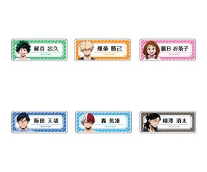 TV Animation [My Hero Academia] [Especially Illustrated] Acrylic Name Badge Collection [Cafe Ver.] (Set of 6) (Anime Toy)