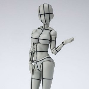 S.H.Figuarts Body-chan -Kentaro Yabuki- Edition Wire Frame (Gray Color Ver.) (Completed)