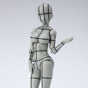 S.H.フィギュアーツ ボディちゃん -矢吹健太朗- Edition ワイヤーフレーム (Gray Color Ver.) (完成品)