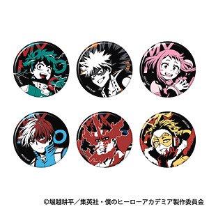 My Hero Academia Chara Badge Collection Solid Art Series (Set of 6) (Anime Toy)
