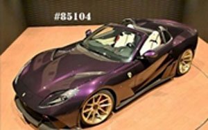 Novitec 812 GTS N-Largo S Body: Purple Metallic , Wheel: Silver , Interior: White / Black (Diecast Car)