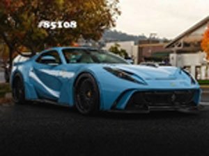 Novitec 812 GTS N-Largo S Body: Baby Blue , Wheel: Black , Interior: White / Black (Diecast Car)