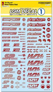 LGM Decal 1 Mica Red (1 Sheet) (Material)