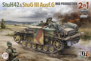 10.5cm突撃榴弾砲42 & III号 突撃砲G型 中期型 2 in 1 w/車載品 (プラモデル)