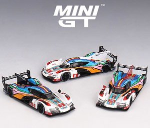 Porsche 963 Porsche Penske Motorsport 2023 24 Hrs of Le Mans (3 Cars Set) (Diecast Car)