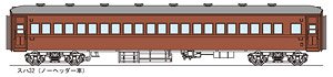 1/80(HO) SUHA32 (No Header Car) Conversion Kit (Unassembled Kit) (Model Train)