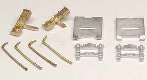 16番(HO) EF81 双頭連結器装備車パーツセット (復心装置・ベース・空気菅入り) (鉄道模型)