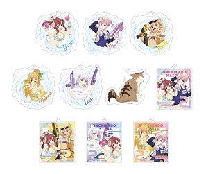 TV Animation [The Demon Girl Next Door 2-Chome] [Especially Illustrated] Acrylic Key Ring Collection [Playing in Water Ver.] (Set of 10) (Anime Toy)