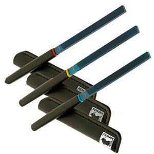 Extra Fine File / Flat / Single File / Medium Grain / Fine Grain / Dead Smooth Cut / Metal File (Set of 3) (Fine) (Hobby Tool)