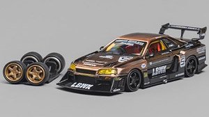 Nissan LB-WORKS ER34 No.5 ブロンズ (ミニカー)