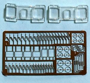 キハ20・55系前面窓ガラス＋パーツ (鉄道模型)