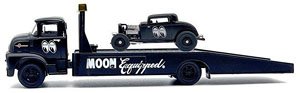 1956 Ford COE & 1932 Ford 3 Window Coupe MOON Equipped Black (Diecast Car)