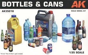 Scenery Accessories Bottle & Can Set (Plastic model)